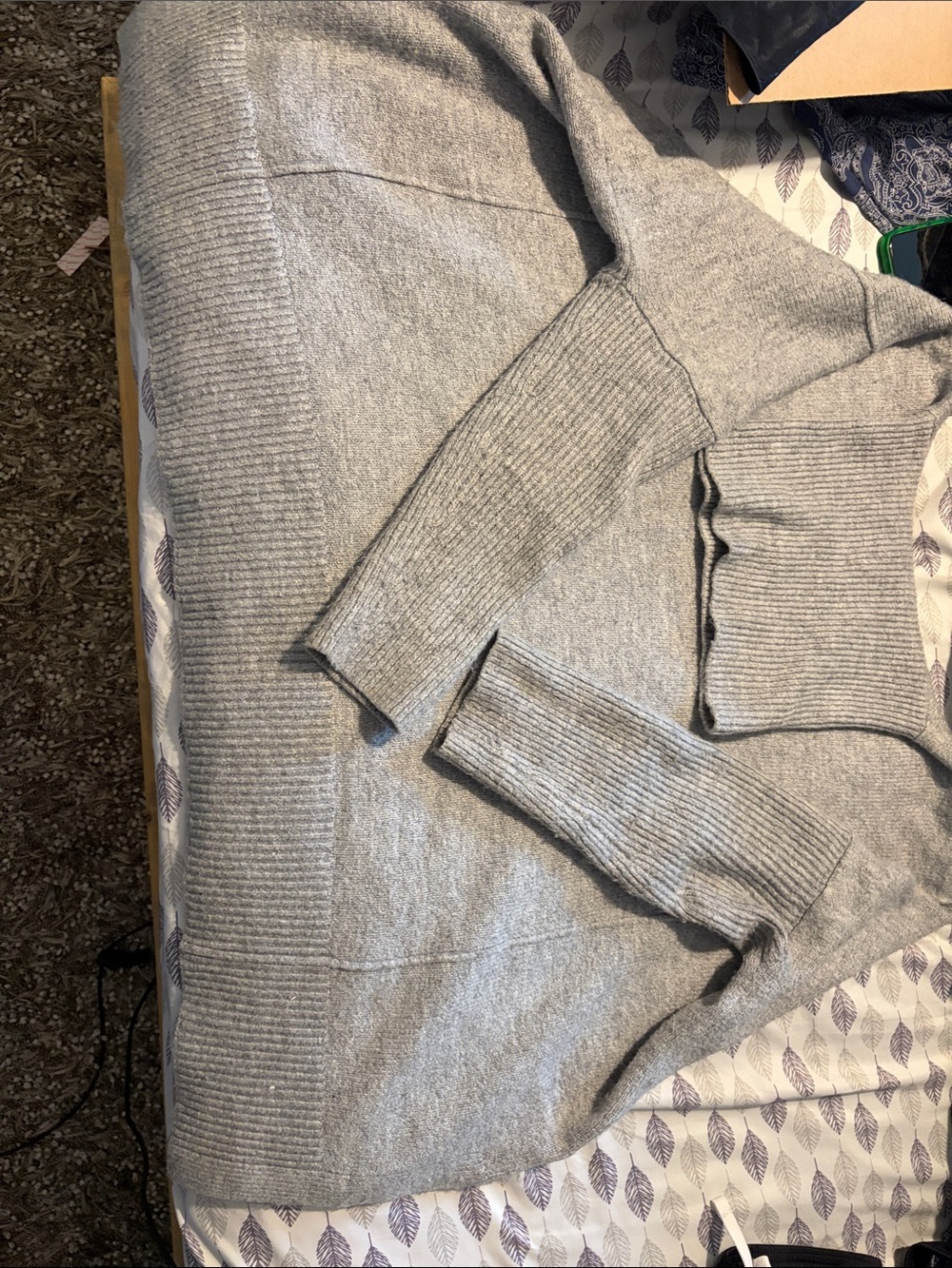GAP Light Gray Cowl Neck Sweater